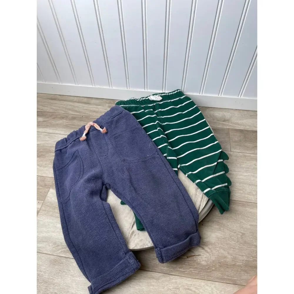 6-9 Months Boys Pants Lot 5 Mixed Brand and Item Infant Pairs Denim Dino Ribbed
